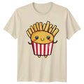 Happy Kawaii French Fries T-Shirt Kawaii Snacks Food Birthday Gift