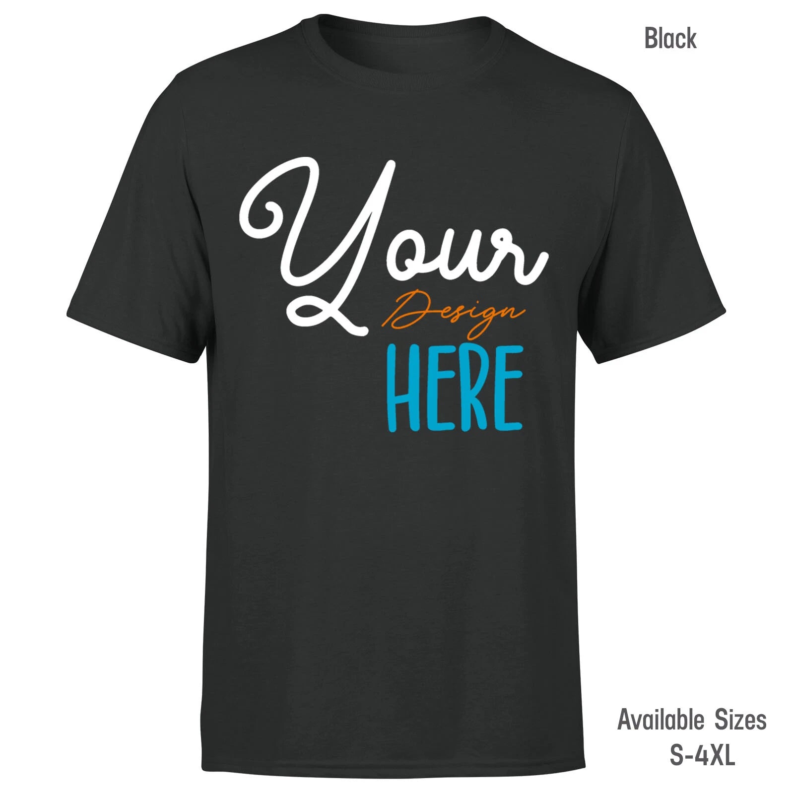 Personalised T-Shirt Custom Printed Workwear Mens Womens Your Logo Text 1T9A5