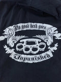 Ill Mannered No Good Deed Goes Unpunished Shirt Mens Large Black Punk Biker Tee