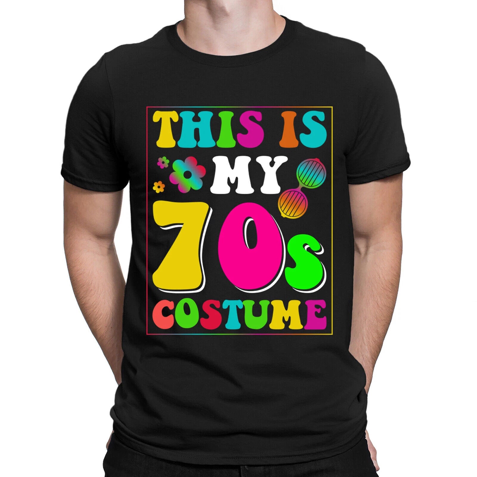 This Is My 70s Costume Party Style Retro Vintage Mens Womens T-Shirts Top #DNE