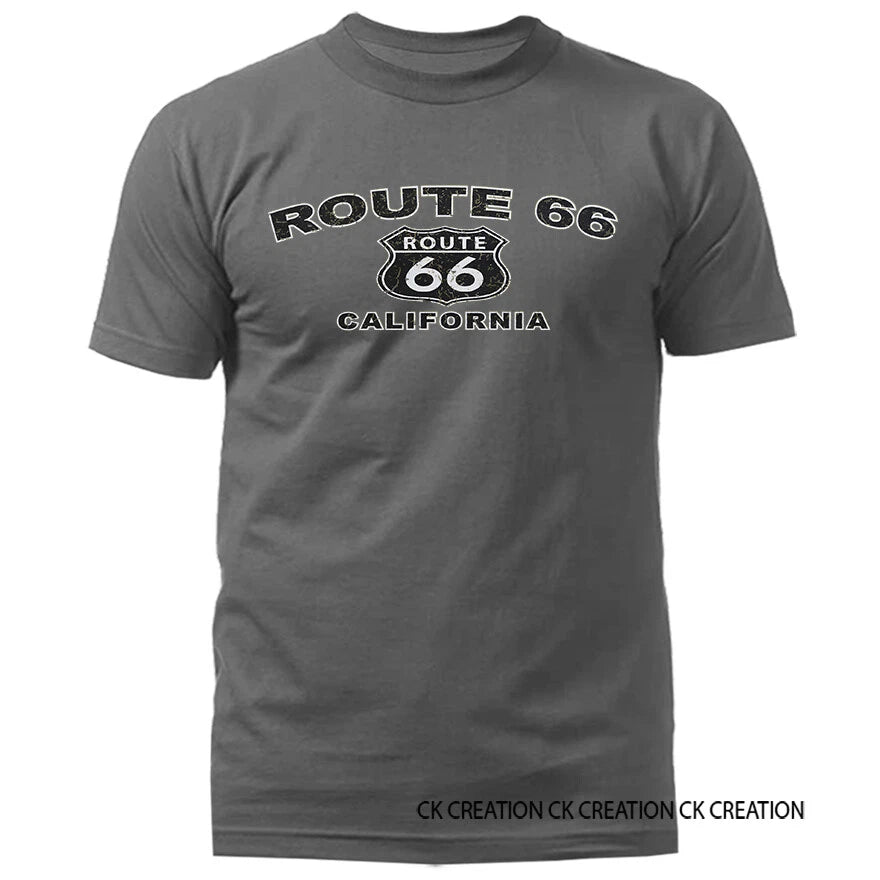 California Route 66 Main Street of America Graphic T-shirt