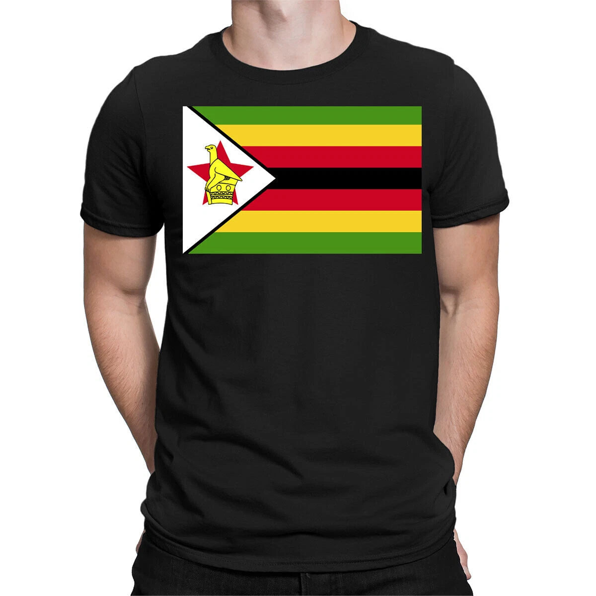 Zimbabwe Flag Africa Country Nationality Support Sports Mens Womens T-Shirts#DNE