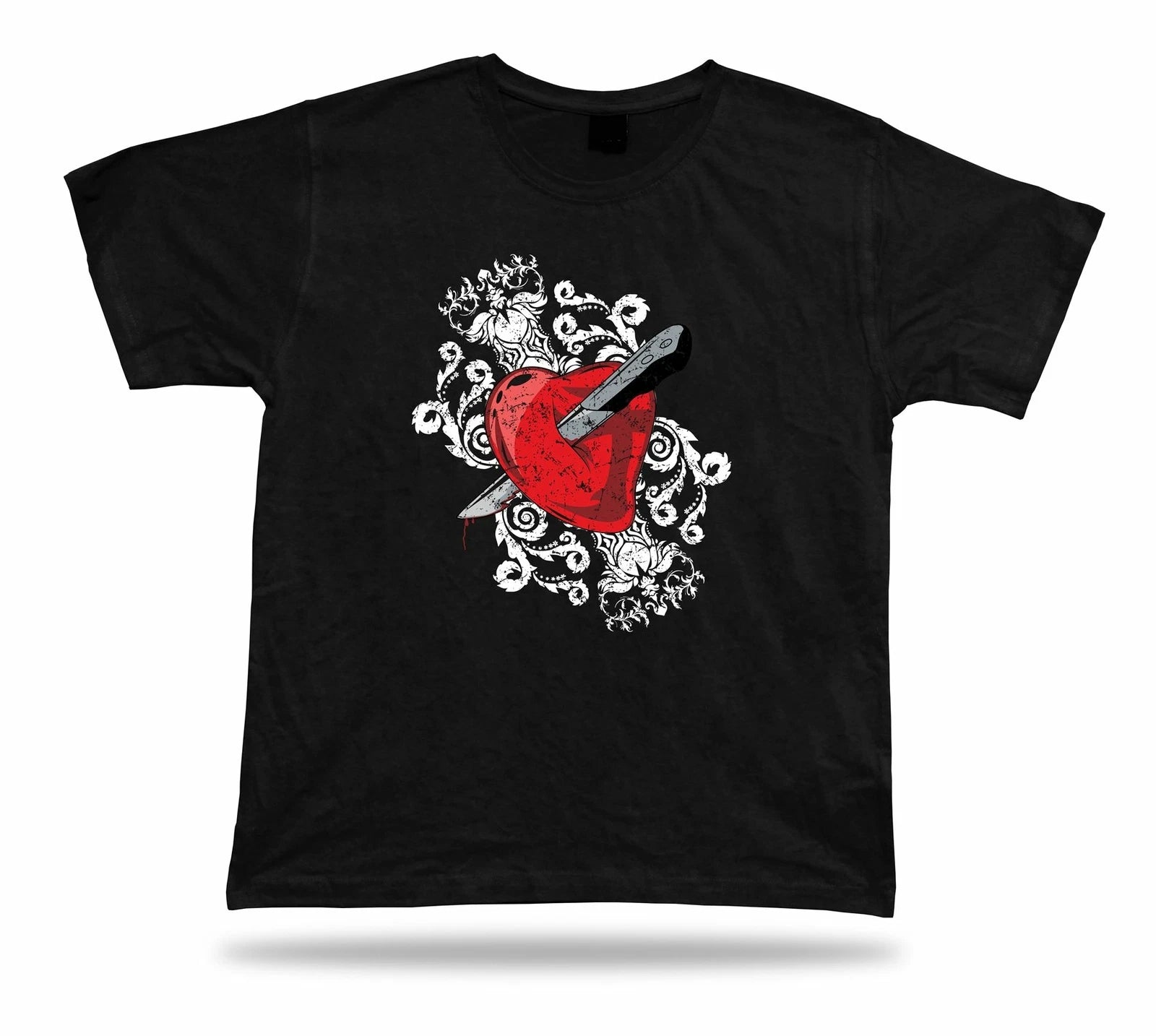 Stabbed Broken Heart Love Romance cool vector modern t shirt tee design apparel