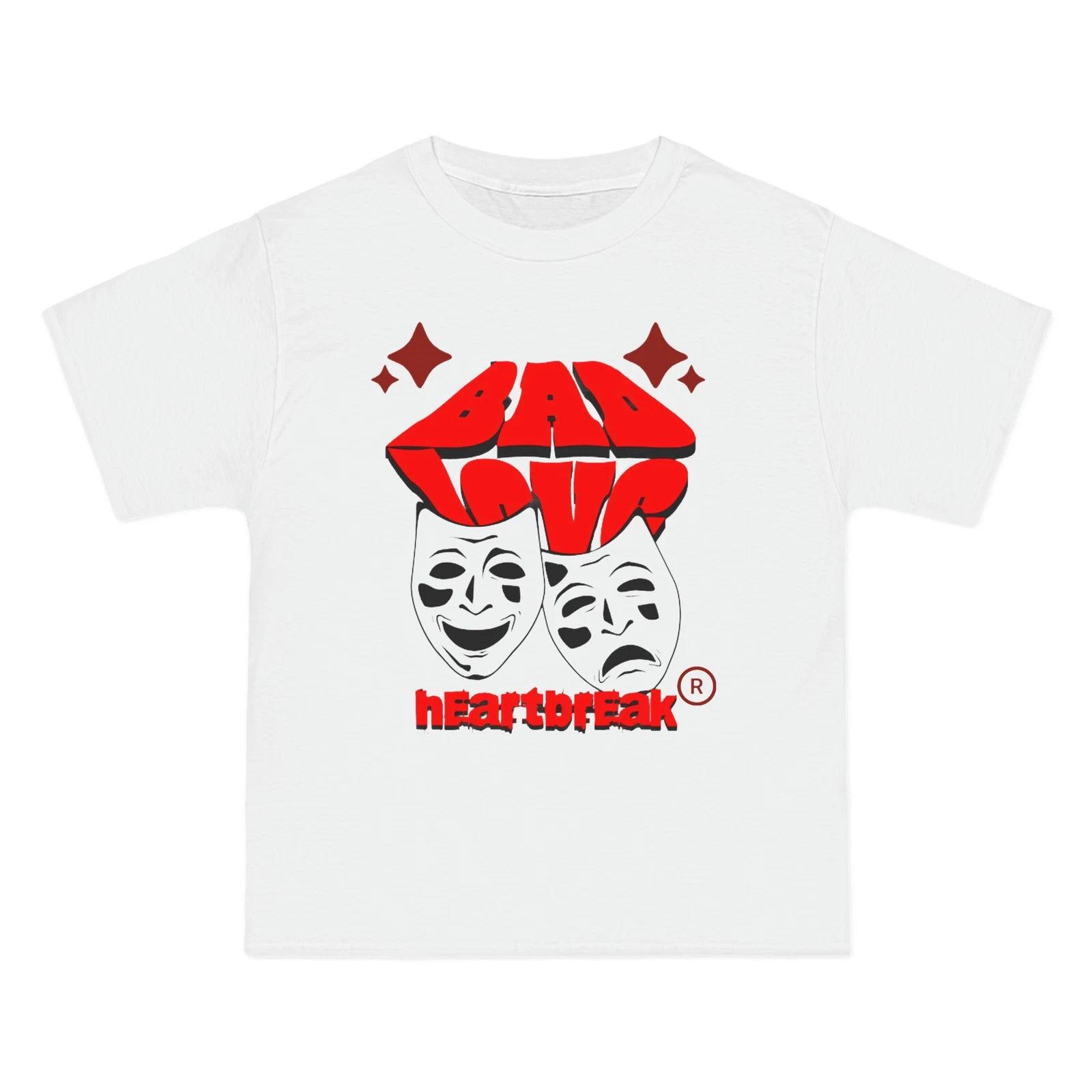 Oversized Bad Love T-shirt Men's Hip Hop Streetwear for Summer Casual Style
