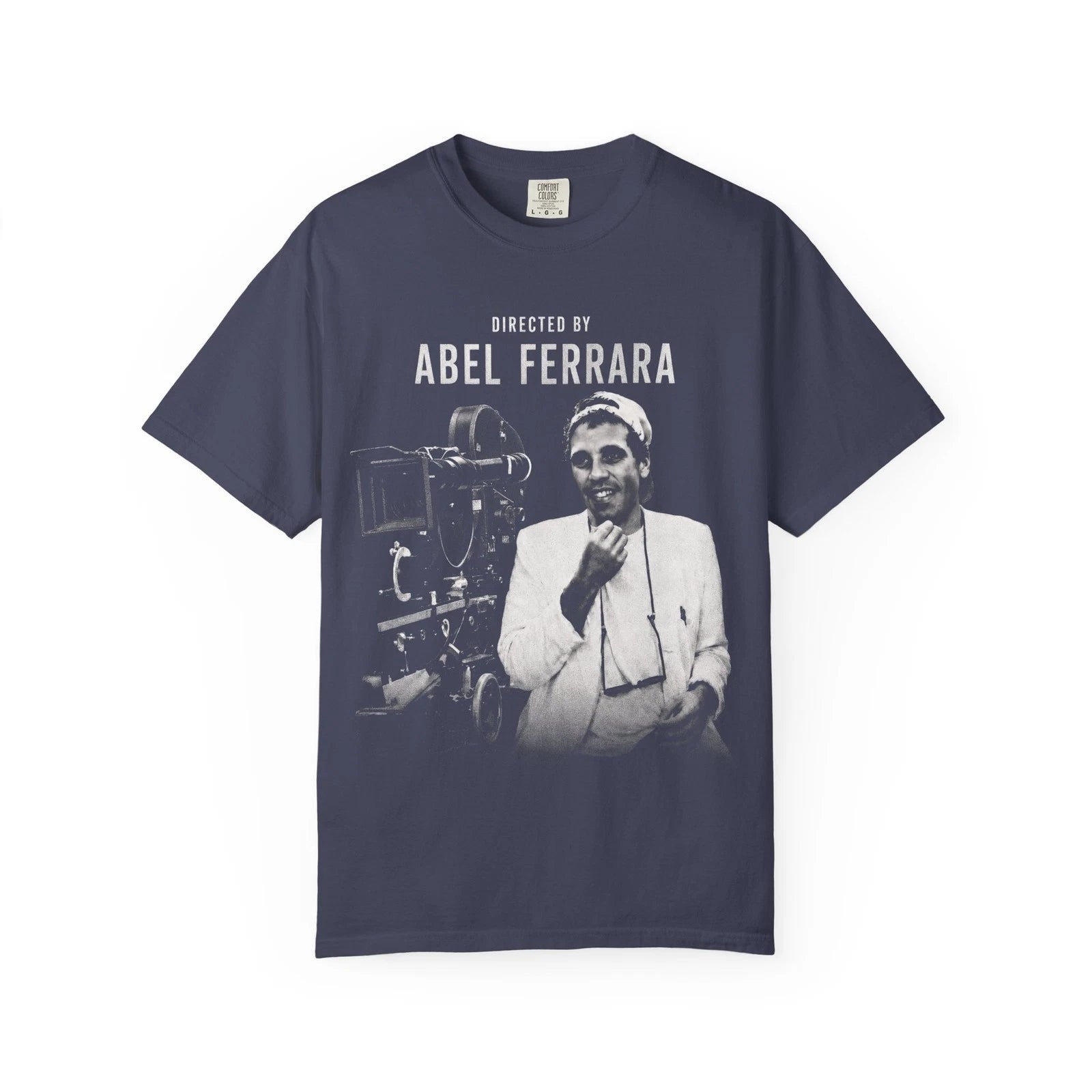Custom Directed by Abel Ferrara T-shirt | Filmmaker Portrait Tee