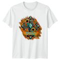 Blessed Womens T-Shirt Western Boho Cross Faith