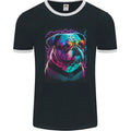 A Cool Bulldog With Glasses Dog Mens Ringer T-Shirt FotL