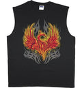 Mens Sleeveless T-shirt Muscle Tee Phoenix Rising Graphic Tees Clothing Apparel