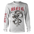 SICK OF IT ALL - EAGLE WHITE Long Sleeve Shirt Large