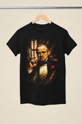 Inspired by The Godfather Marlon Brando Black Unisex T-Shirt (MO 01)