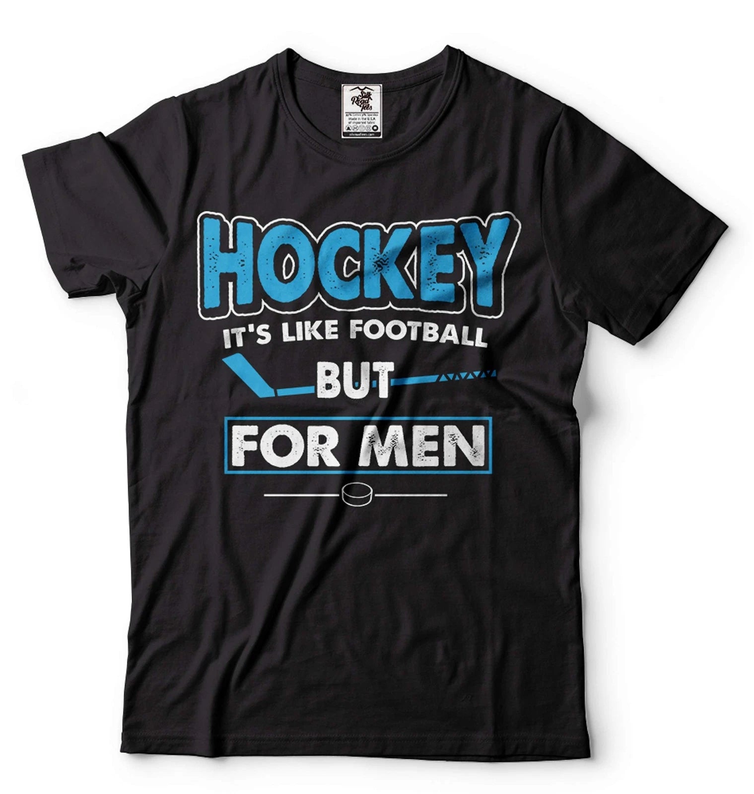 Hockey It's Like Football But For Men Shirt Funny Hockey Shirt Hockey Gifts