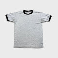 Vintage Alstyle Blank Ringer T Shirt Mens Medium Gray Heather Short Sleeve Tee