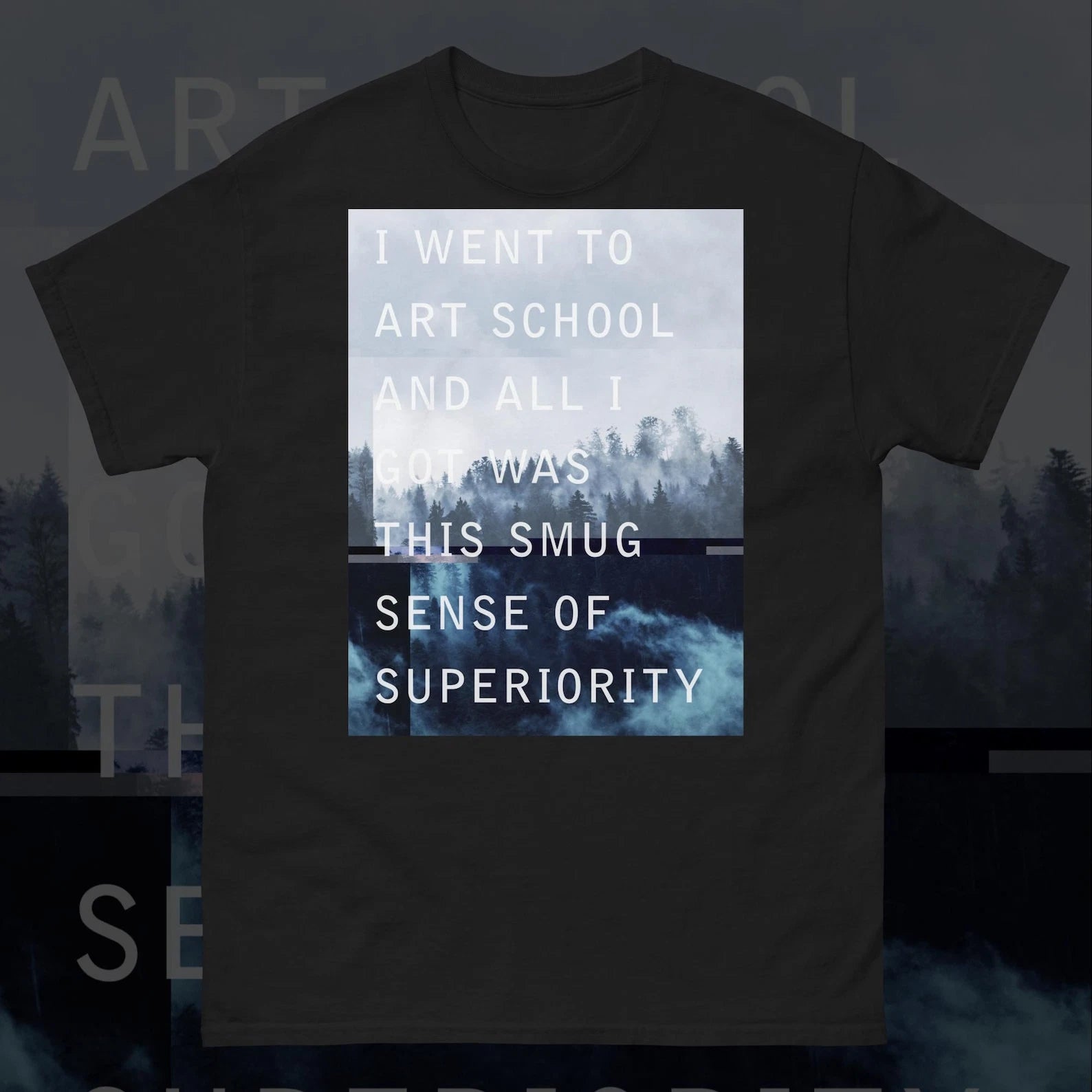 I Went to Art School Vaporwave Cyberpunk Glitch Pastel Goth 90s Retro Unisex Te