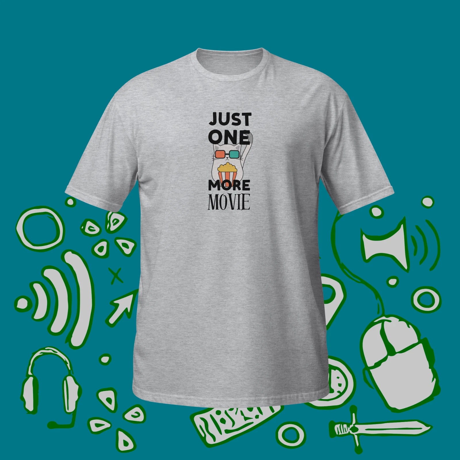 Just One More Movie Unisex Shirt For Movies Fans, Graphic T-Shirt, Cool Top