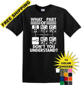 Gear Shift Language - Funny shirt - short sleeved T-shirt