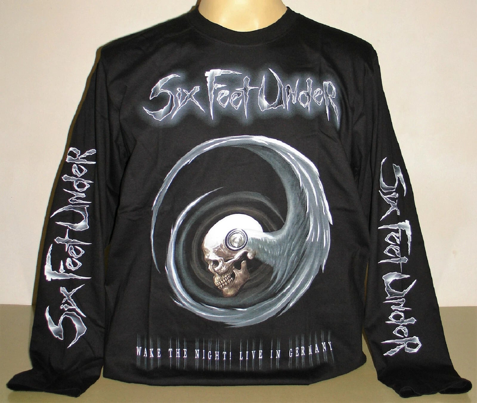 Six Feet Under Wake The Night Long Sleeve T-Shirt Size S M L XL 2XL 3XL XXL XXXL