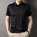 Men's Summer Short Sleeve Trend Slim Fit Fashion Lapel Polo Top T-Shirt