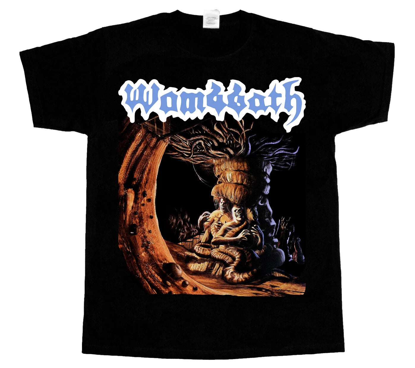 WOMBBATH INTERNAL CAUSTIC TORMENTS NEW BLACK T-SHIRT