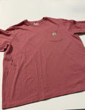 Carhartt Pocket T-Shirt Men 2XL Work Rugged Minimal Basic Cotton Blend Pink