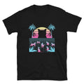 Retro Digital Future Cats  Cool Graphic T-Shirt