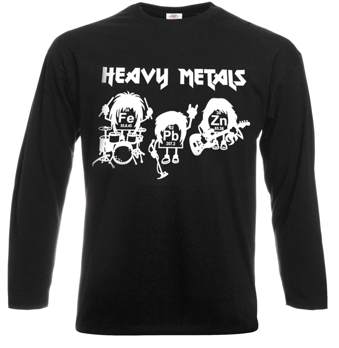 HEAVY METAL LONG SLEEVE T-SHIRT Rock Punk Band Music Drum Guitar Gift Tshirt Top