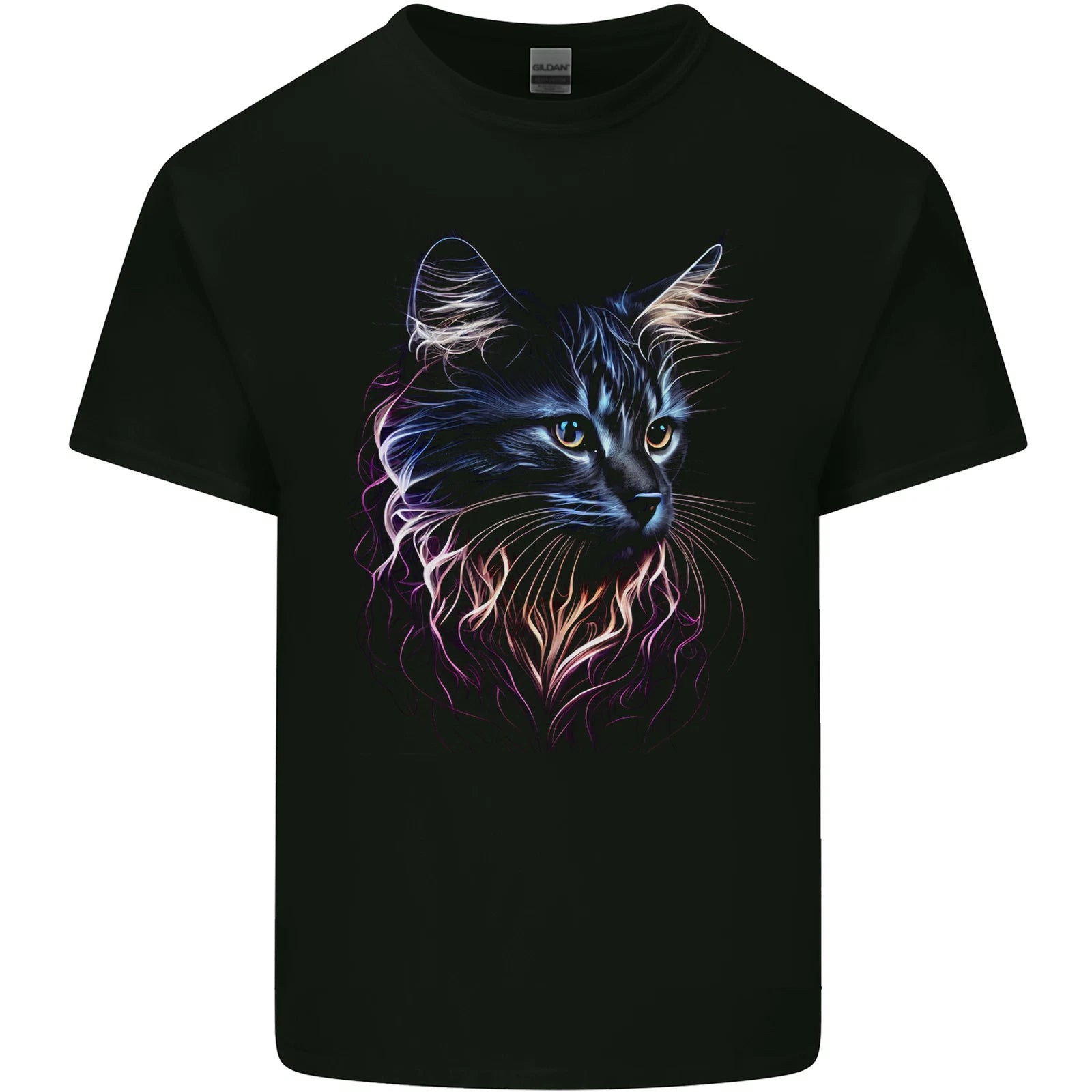 A Fantasy Cat With Cool Colours 1 Mens Light Cotton T-Shirt
