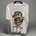 TRUTH + THEORY - Artistic Design White T-Shirt (Large)