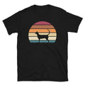 Retro Sunset Kitten Feline Pet Modern Siamese Cat Short-Sleeve Unisex T-Shirt