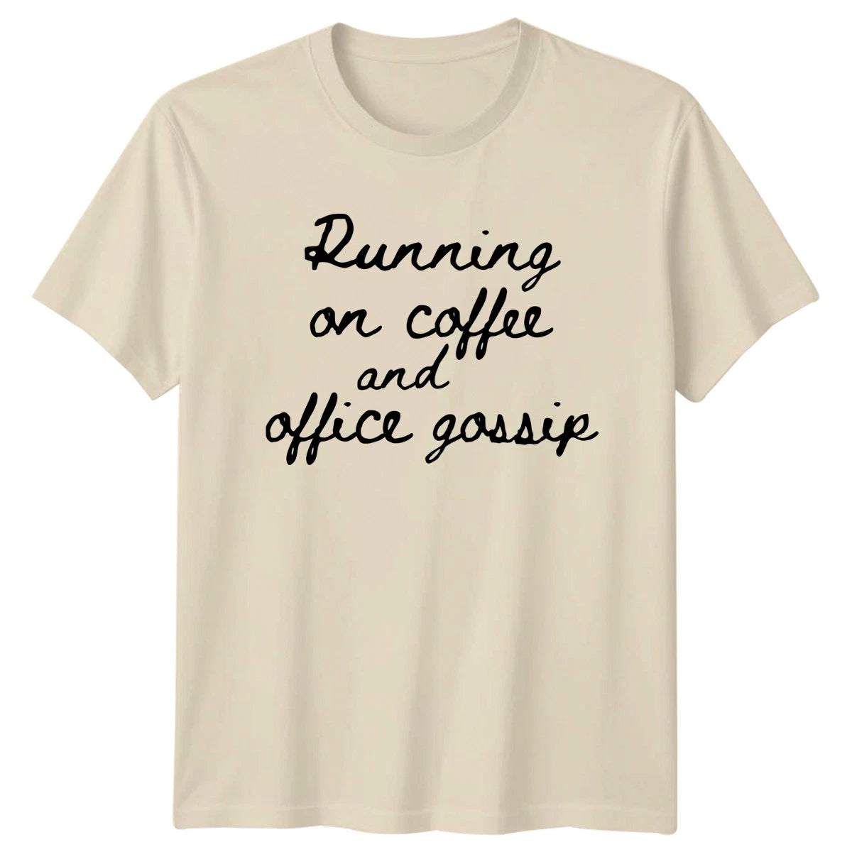 Running On Coffee And Office T-Shirt Coffee Humor Office Gift For Him And Her