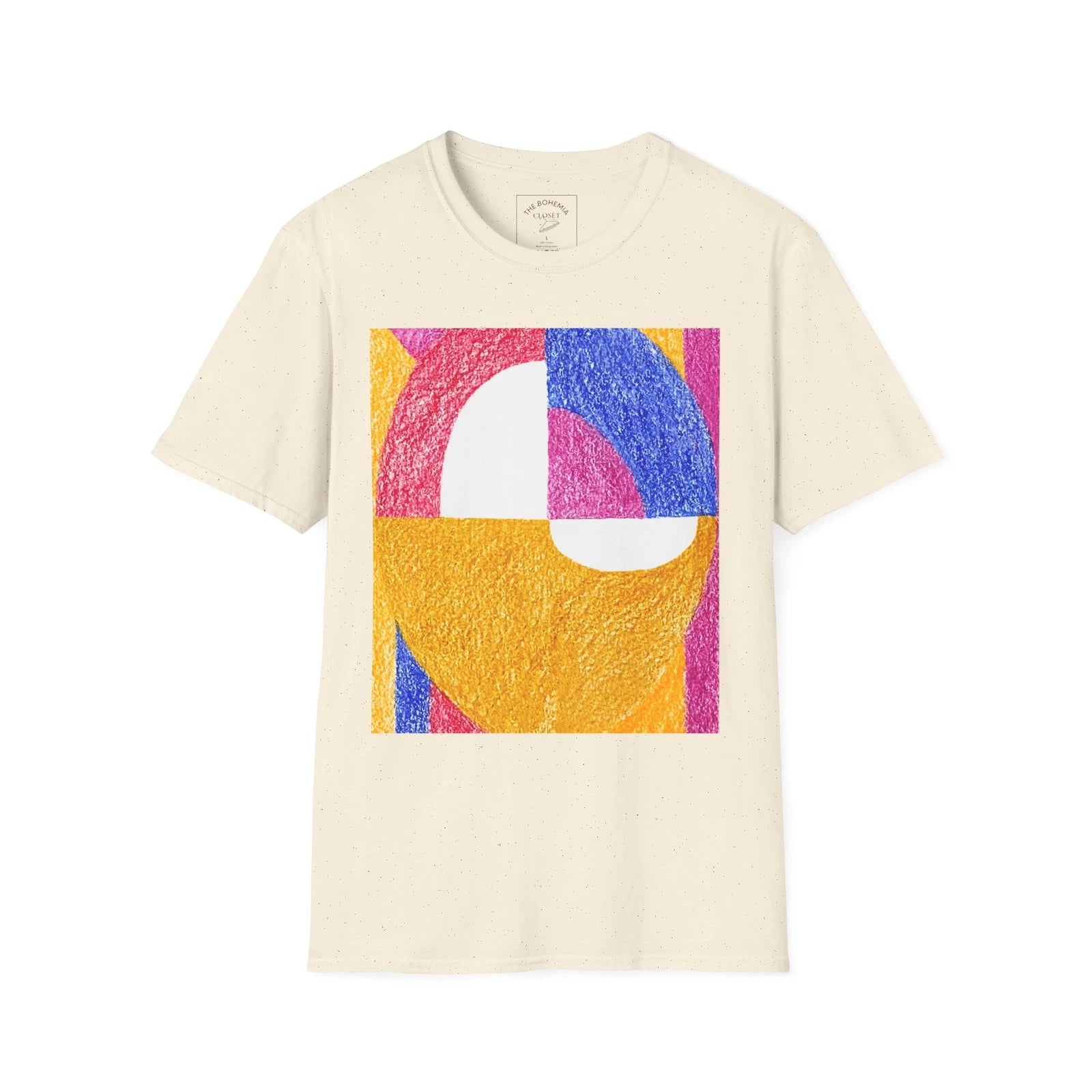 Natural Color Graphic Tee | Abstract Graphic Art | Adults Wearable Art Shirt