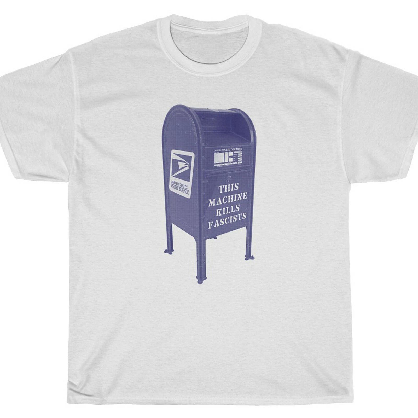 THIS MACHINE KILLS FASCISTS MAILBOX T-Shirt - Guthrie antifa blm