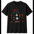 Kitten Dark Fantasy Cat Cute Mens T-Shirt Black 100% Cotton Adorable Graphic Tee