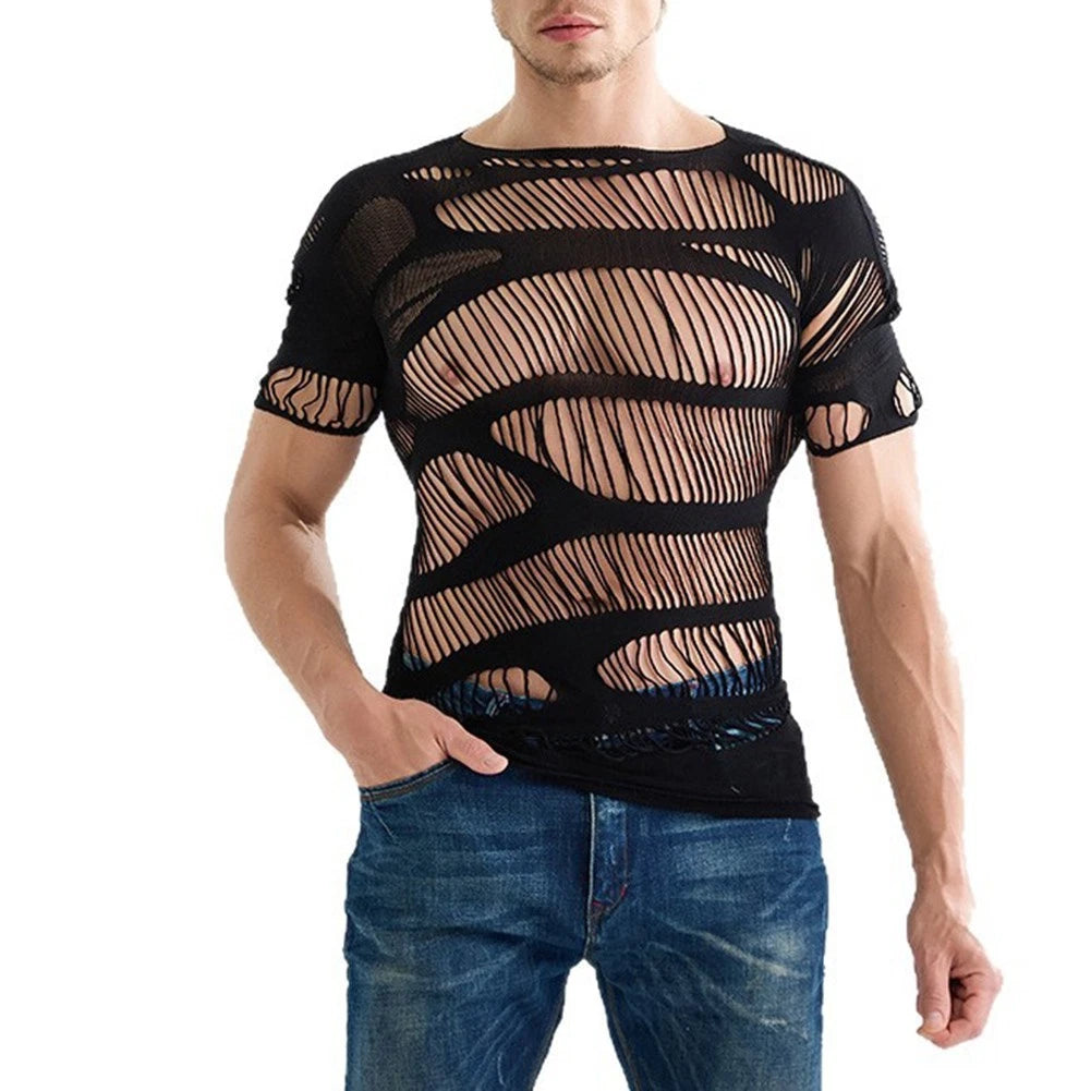 Stylish Design See Through T-shirts Brand New Condition Comfortable Fit