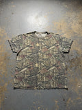 Vintage Mossy Oak Camo Y2K Grunge Essential Basic Tee Shirt-Size XL