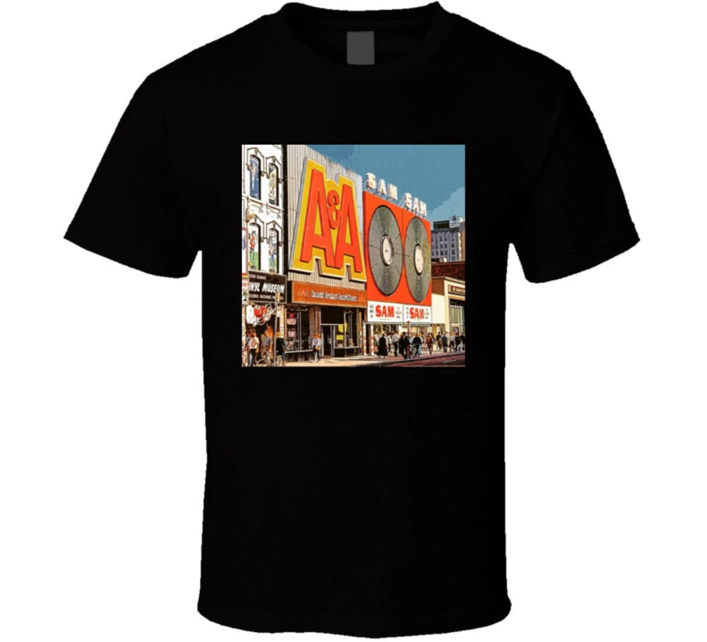 A&a Records Sam The Record Man Dwntwn Toronto The Six Retro T Shirt