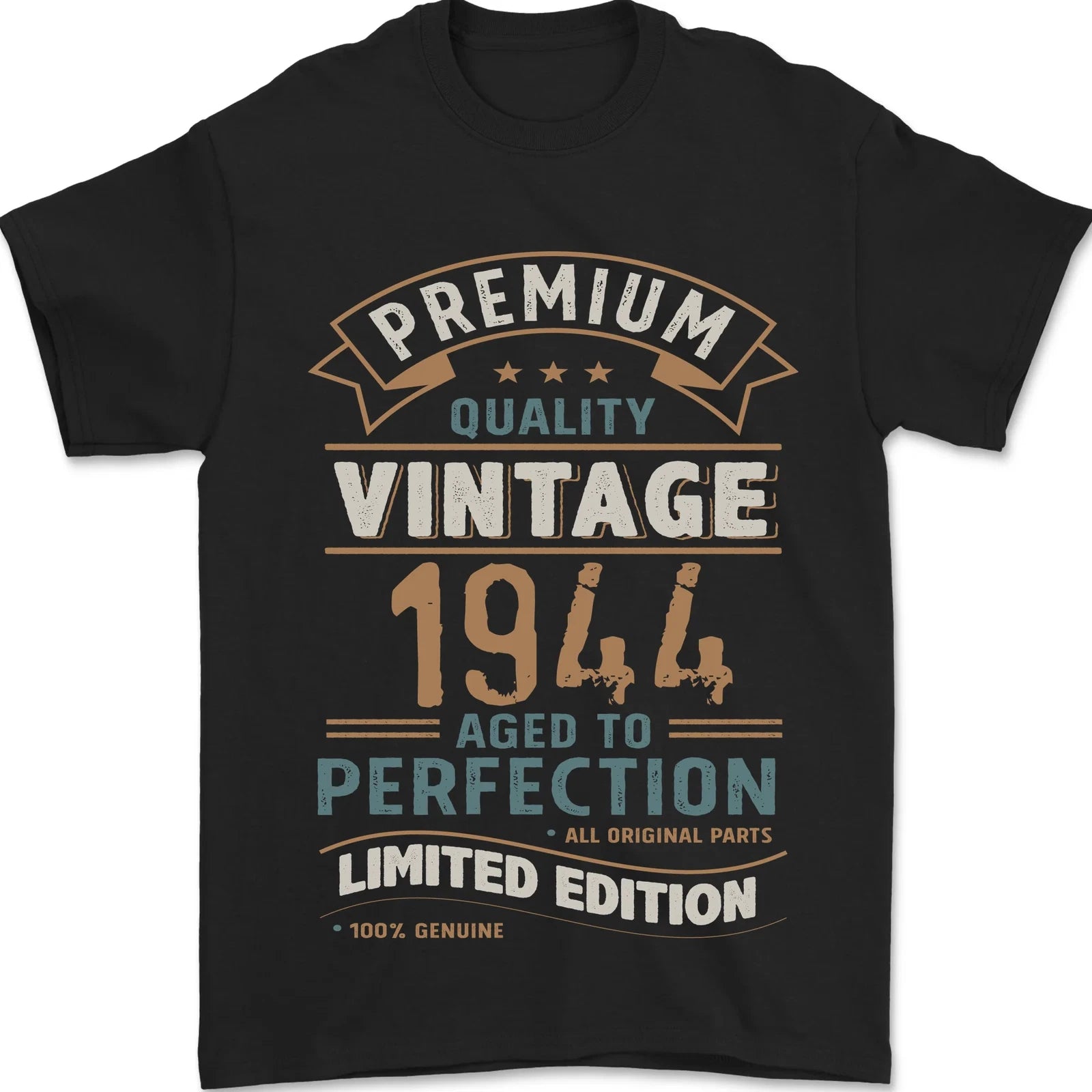 Premium Vintage 82nd Birthday 1944 Mens T-Shirt 100% Cotton