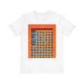 Vibrant Geometric Art Tee, Unisex Colorful T-Shirt, Modern Graphic Shirt, Urban