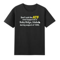 Don't Ask The ATF What Happened Funny Sayings Vintage Men's Short Sleeve T-Shirt