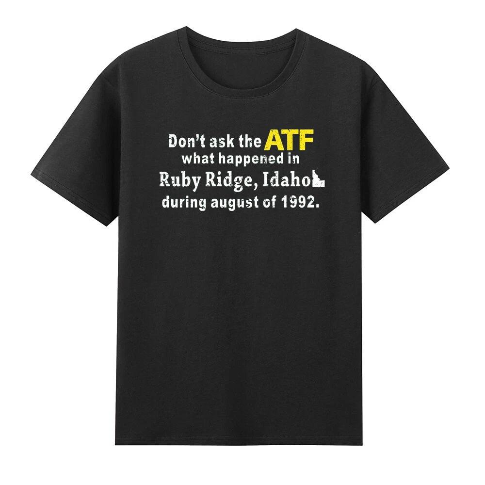Don't Ask The ATF What Happened Funny Sayings Vintage Men's Short Sleeve T-Shirt