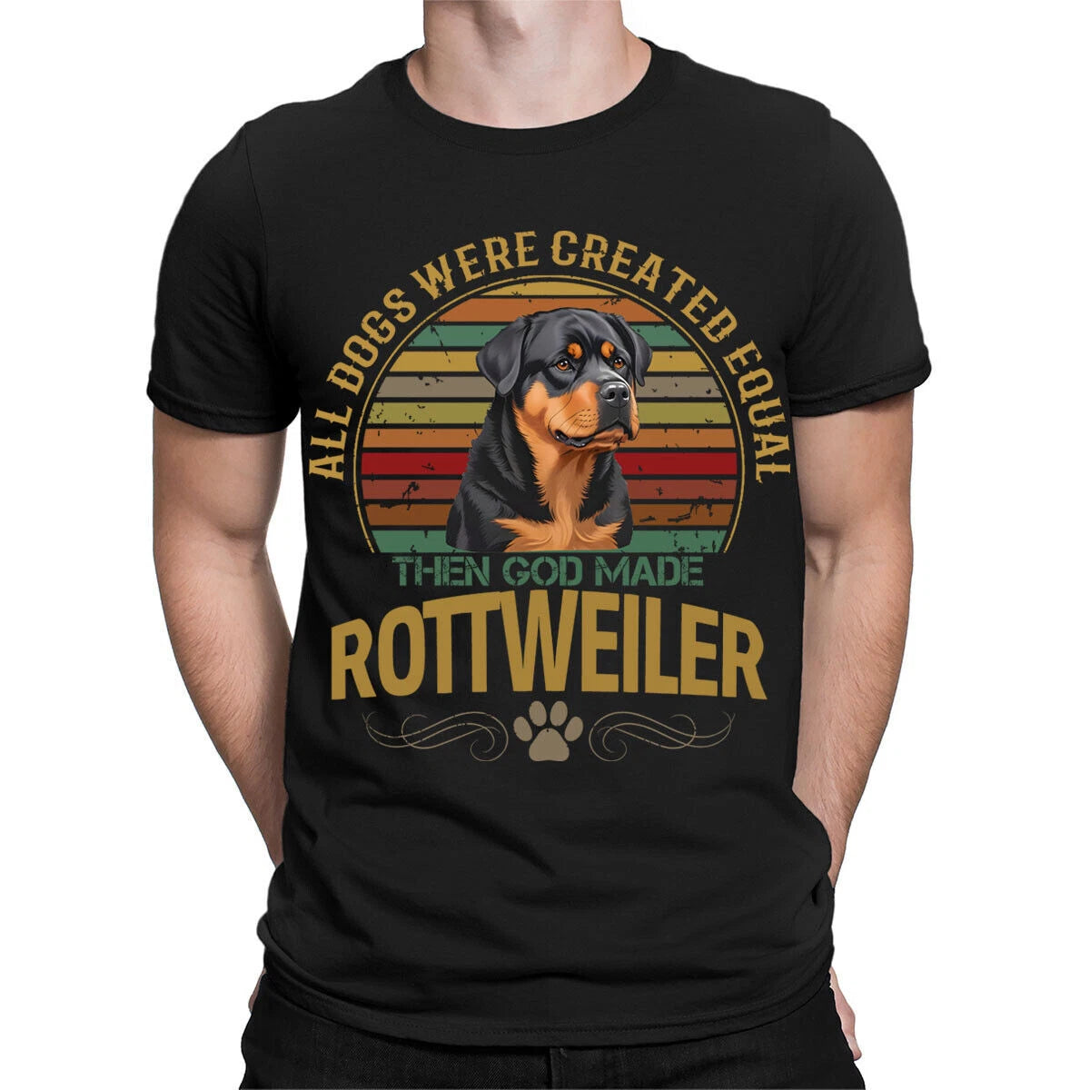 A Rottweiler Dog Animal Lovers Gift Funny Mens Womens T-Shirts Tee Top #TA-56