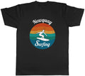 Personalised Surfing Ocean Beach Mens Unisex T-Shirt Tee Gift