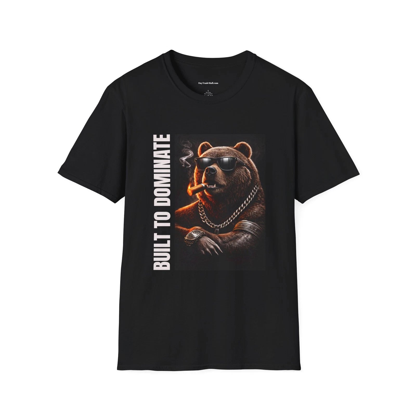 Gangsta Bear Street Art T-Shirt | Cool Animal Graphic Tee