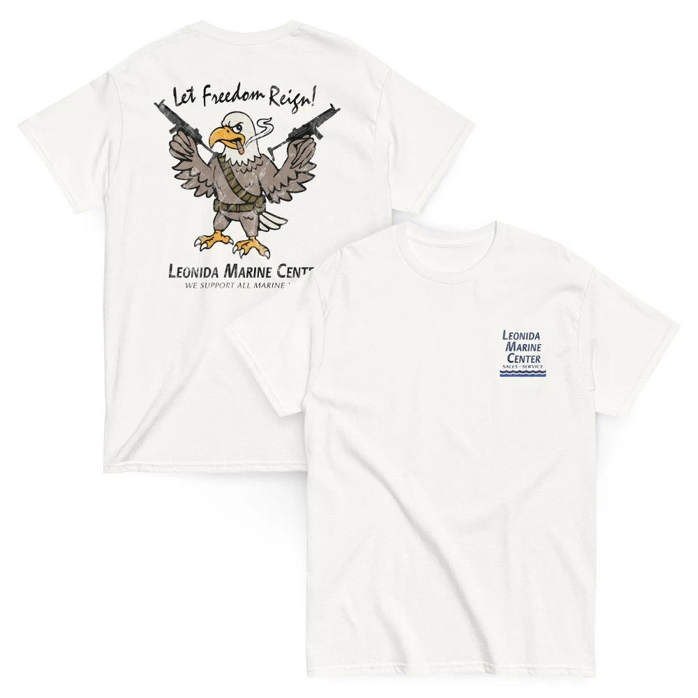 Leonida Marine Center Eagle - Fanmade Game Inspired Vintage Style Graphic Tee