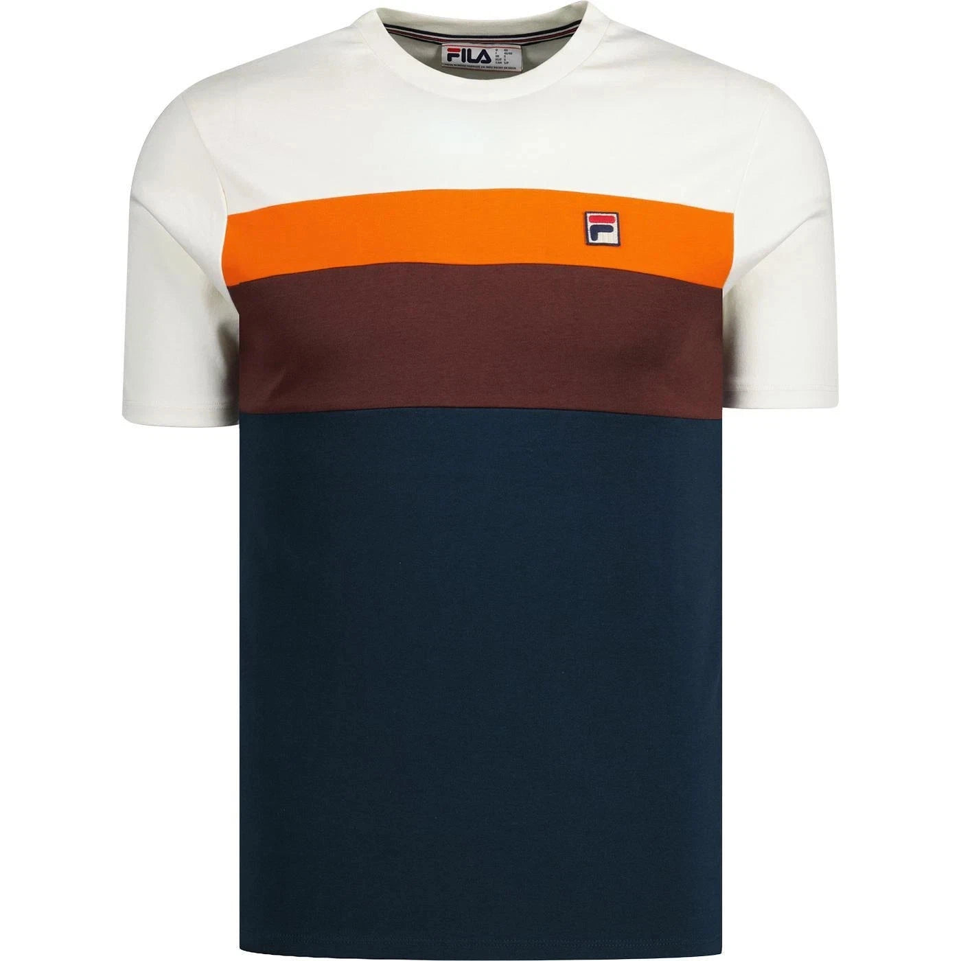 FILA LEARY CREW DARK/TEAL BROWN-STONEMADARIN ORANGE/EGRET