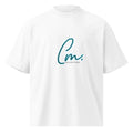 Unisex organic oversized high neck t-shirt