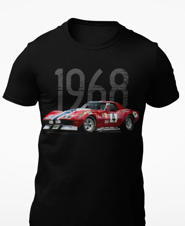 1968 NART L88 vette Race Car #4 Short-Sleeve T-Shirt