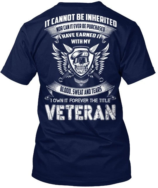 Us Veteran T-Shirt Made in the USA Size S to 5XL