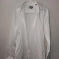 Kenneth Cole Reaction White Slim Fit Dress Shirt Size 15 34/35 Sz Medium