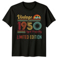 Vintage 1950 Mens T Shirt Seventy Fifth Birthday Retro Gift