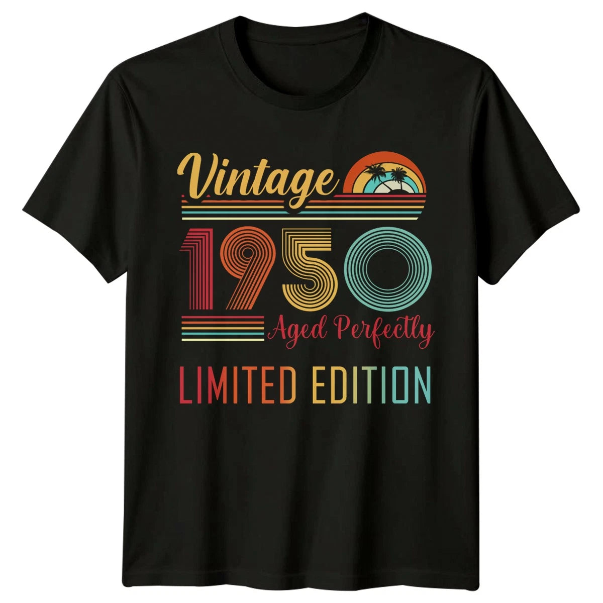 Vintage 1950 Mens T Shirt Seventy Fifth Birthday Retro Gift